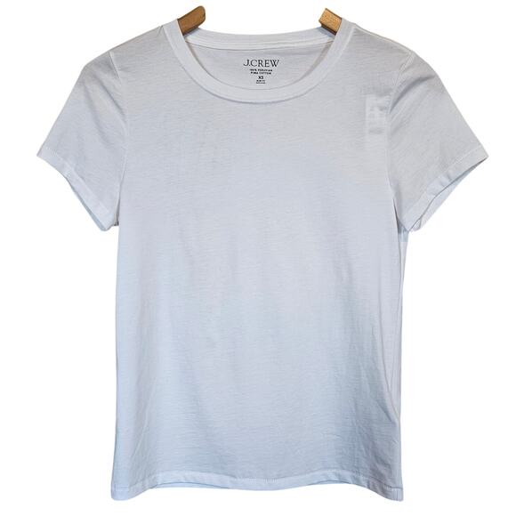 J Crew 100% Peruvian Pima Cotton Crew Neck T-shirt Slim Fit Women's Size XS - Picture 1 of 9